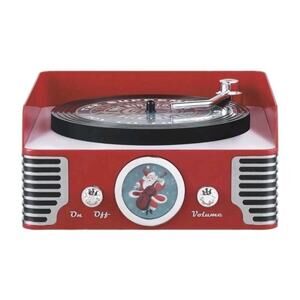 Mr Christmas Nostalgic Record Player Tabletop Deck The Halls Jingle Bells In Box